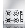 Summit Appliance Summit Appliance WNL03P 24 in. Gas Open Burner Cooktop; White WNL03P